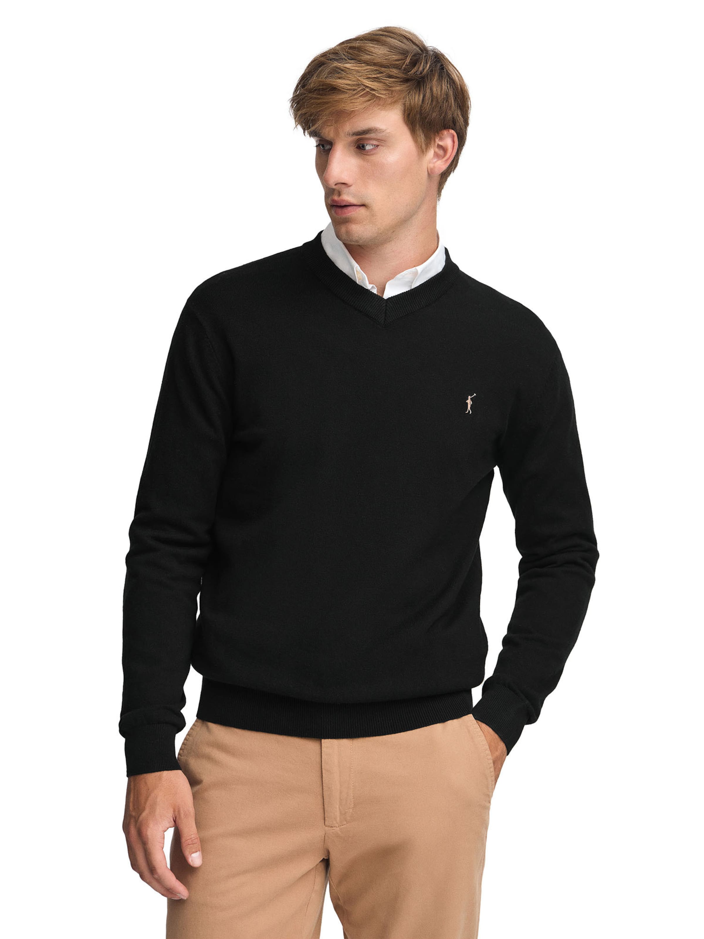 Polo Club Pullover in Schwarz: Vorderseite