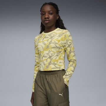PUMA Performance shirt 'Bowtique' in Yellow: front