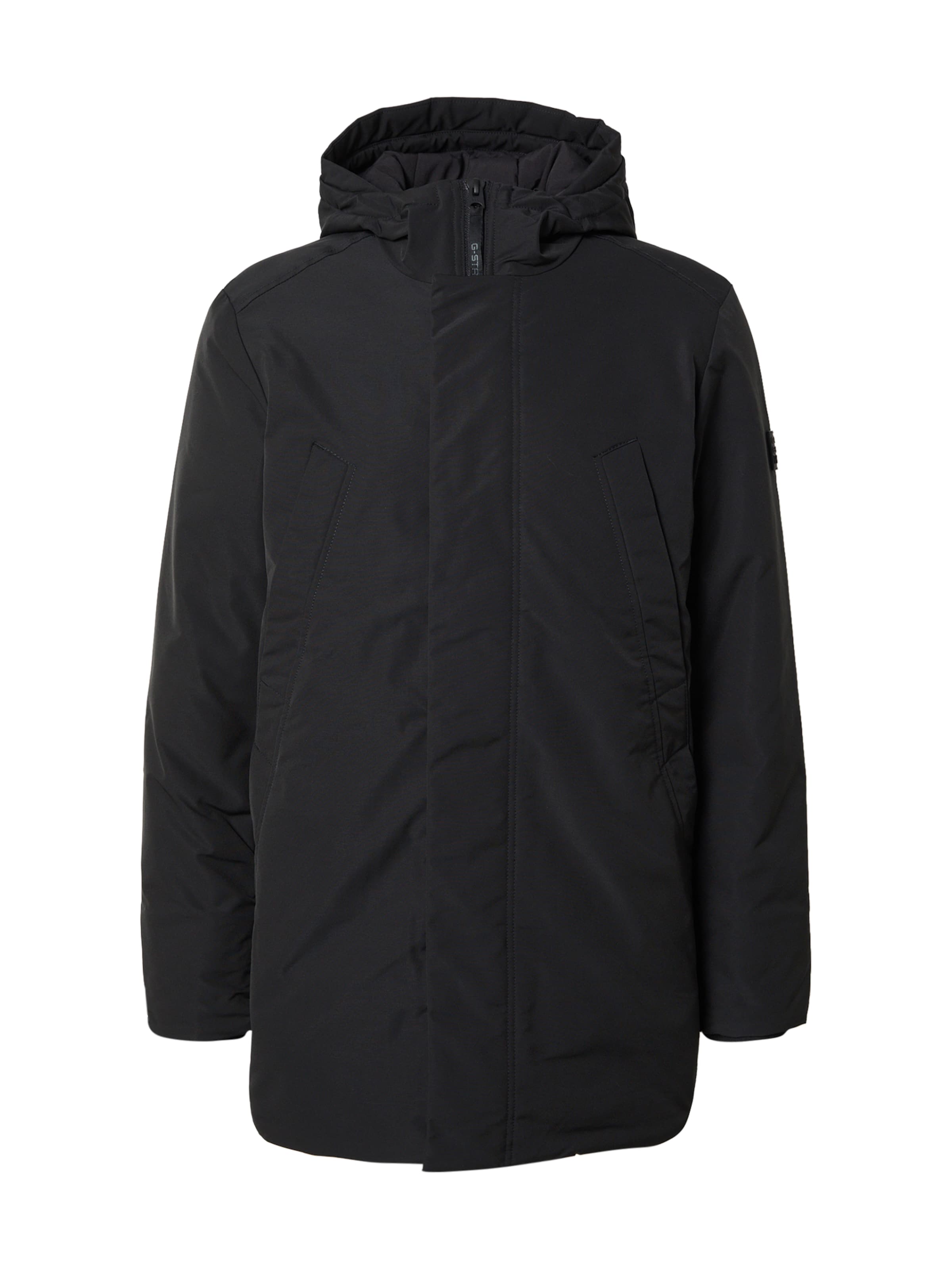 G-STAR Χειμερινό παρκά σε μαύρο: μπροστά