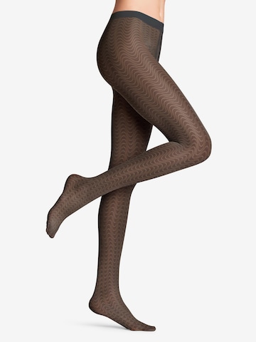 FALKE Tights 'Mystical Wave' in Black