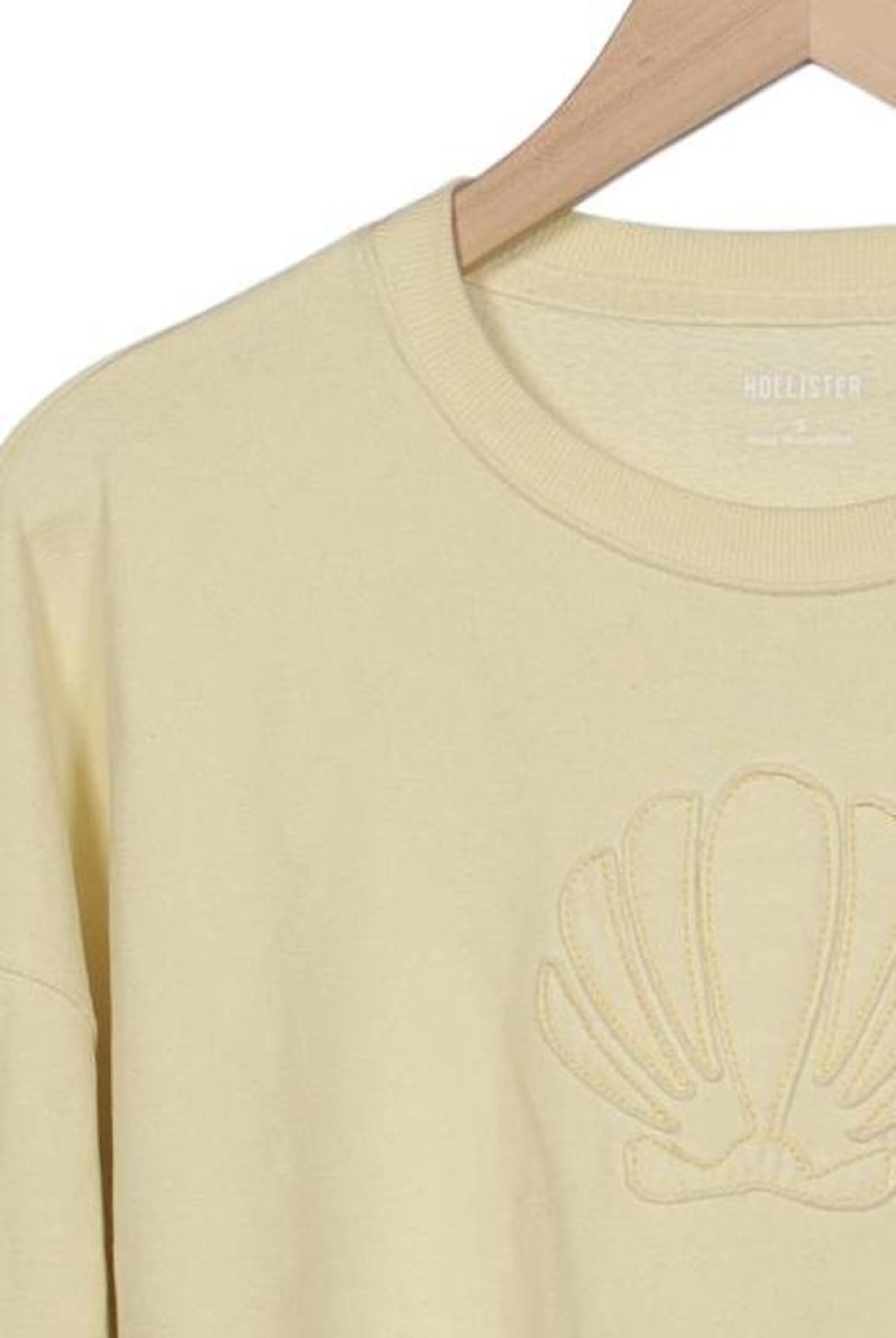 HOLLISTER Sweatshirt & Zip-Up Hoodie in S in Yellow