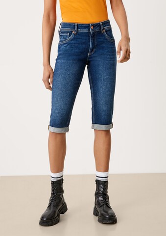 QS Slimfit Jeans 'Catie' in Blauw: voorkant