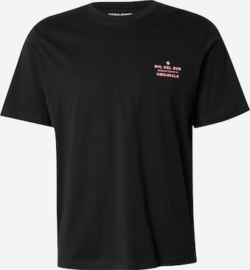 JACK & JONES T-Shirt 'JWHMykonos' in Schwarz: Vorderseite
