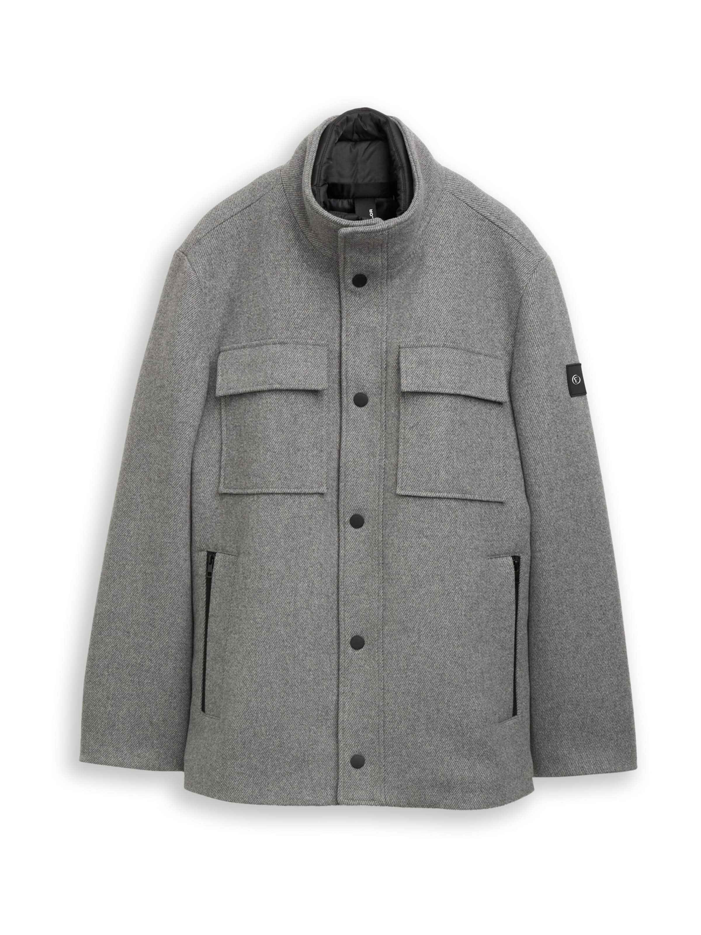 TOM TAILOR Between-season jacket in Grey / Black, Item view