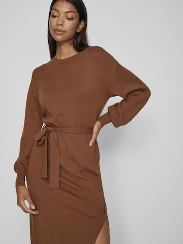 VILA Knitted dress 'RICKY' in Brown