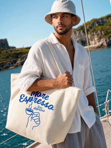 Neverless Strandtasche 'More Espresso'‌‌‌ in Beige