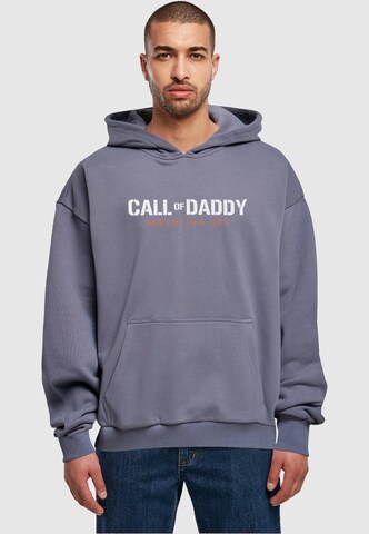 Merchcode Sweatshirt 'Fathers Day - Call of Daddy' in Blauw: voorkant