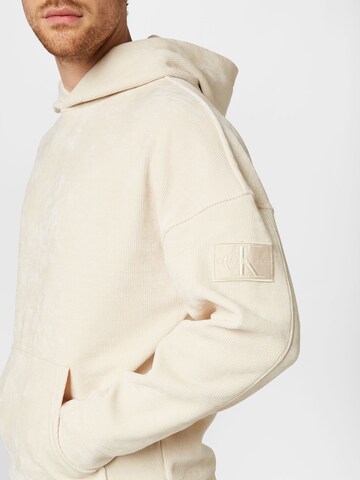 Calvin Klein Jeans Sweatshirt in Beige