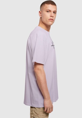 T-Shirt 'Tennis Beats' Merchcode en violet