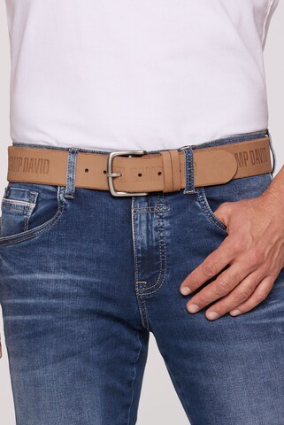 CAMP DAVID Belt in Beige: front
