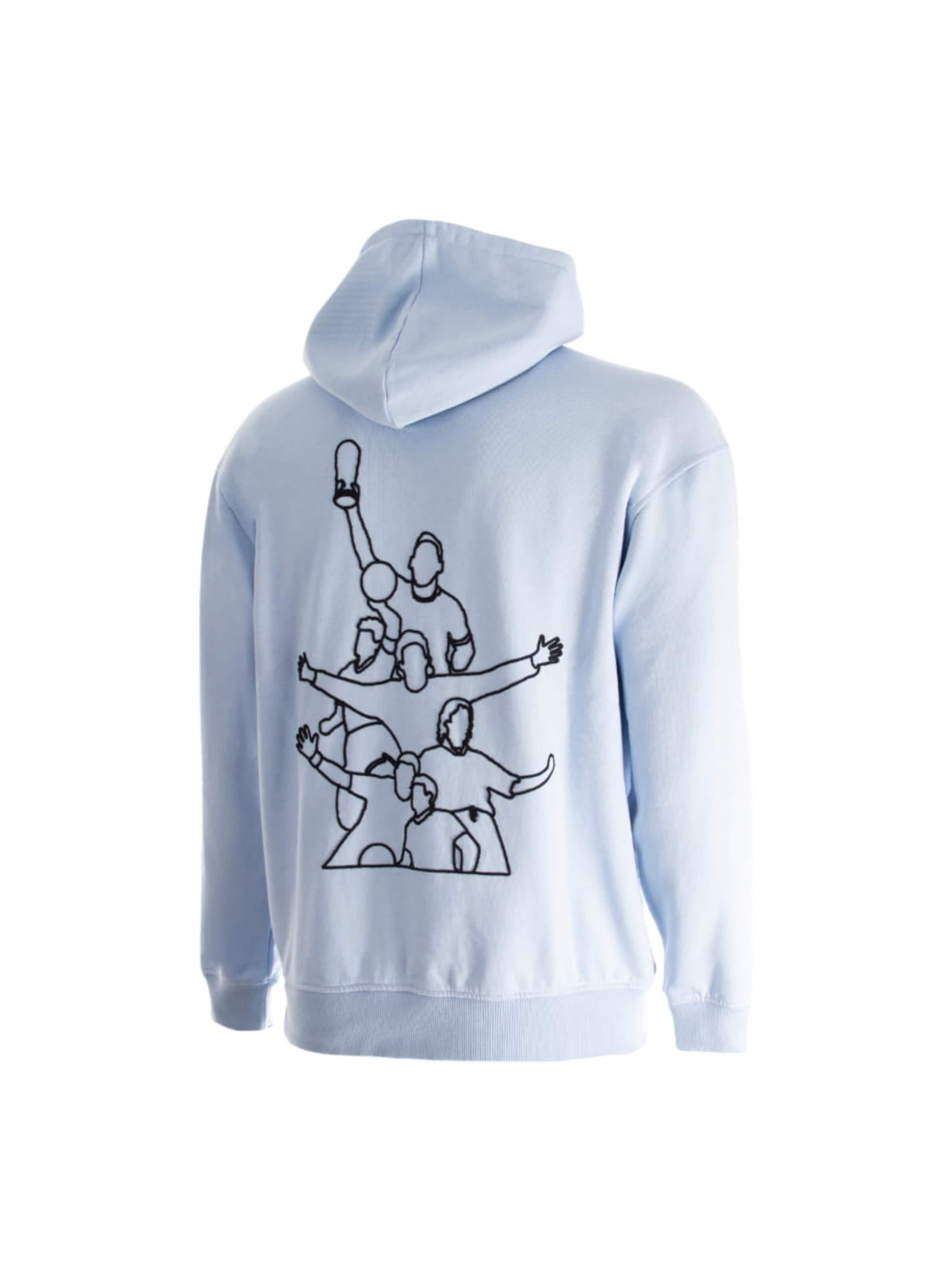 COPA FOOTBALL Trui 'Argentina Legends Geborduurde Hoodie' in Blauw