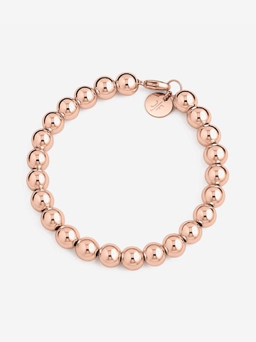 CLASSYANDFABULOUS Jewelry Bracelet 'Kugelarmband 8mm 14k Gold filled/ 14k Roségold filled/ 925 Sterling Silber' in Gold: front