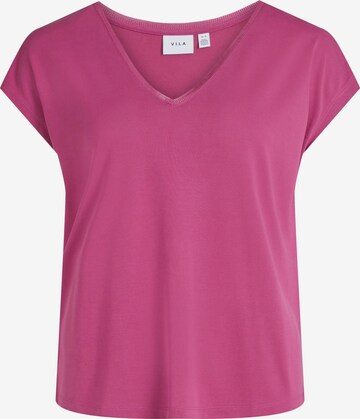 T-shirt VILA en rose : devant