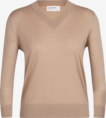 ICEBREAKER Sporttrui 'Wilcox' in Beige: voorkant