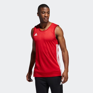 sarkans ADIDAS SPORTSWEAR Sportiska stila krekls '3G Speed Reversible': no priekšpuses