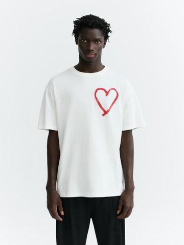 Thinking MU Shirt 'AARON' in Wit: voorkant
