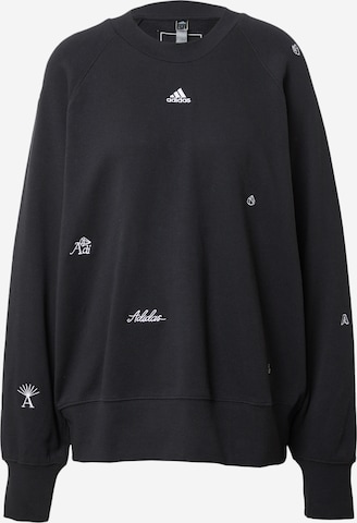 Sweat de sport 'With Healing Crystal-Inspired Graphics' ADIDAS SPORTSWEAR en noir : devant