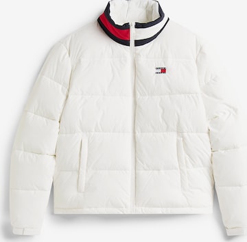 Tommy Jeans Демисезонная куртка 'ESS' в Белый: спереди