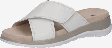 CAPRICE Mules in White: front