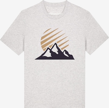 T-Shirt 'Mountain and Sun' Watapparel en gris : devant