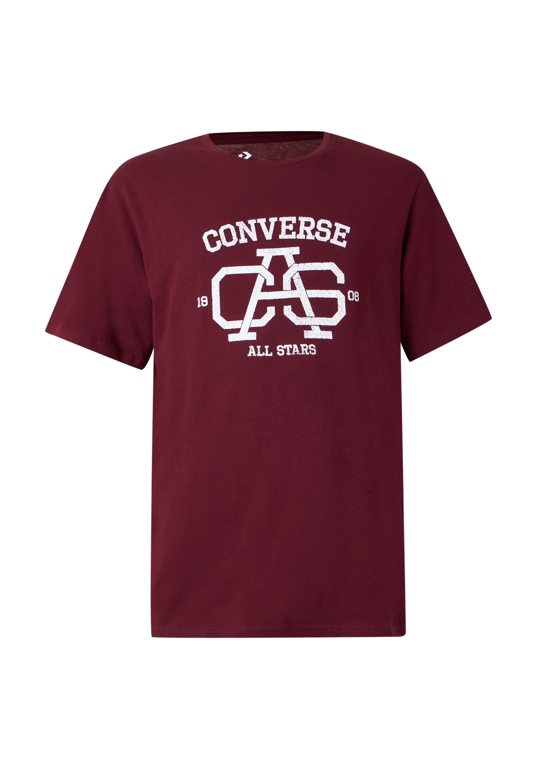 Tricou 'CAS VARSITY' de la CONVERSE pe roșu: față