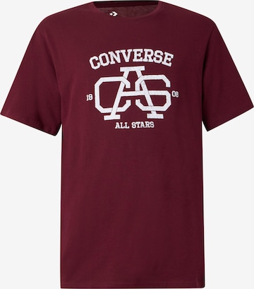 CONVERSE Shirt 'CAS VARSITY' in Red: front