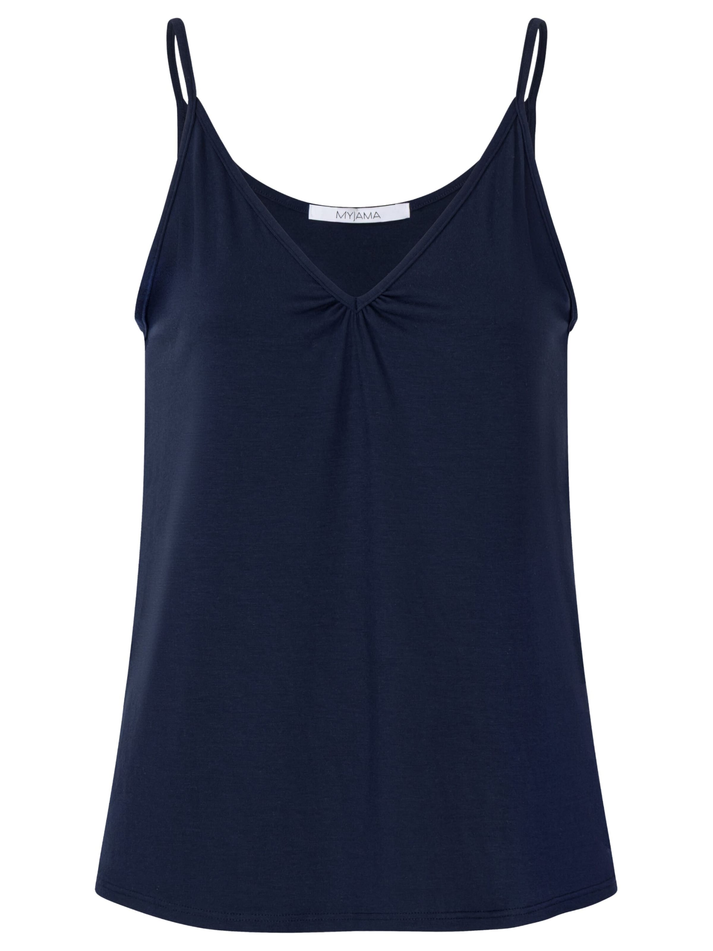 Myjama Slaapshirt 'Ciara' in Blauw: voorkant