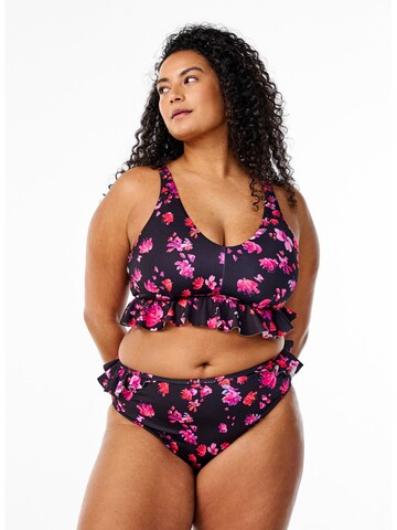 Swim by Zizzi Bikini bottom 'Senya' in Blue: front