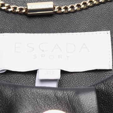 ESCADA SPORT Lederjacke / Ledermantel M in Schwarz