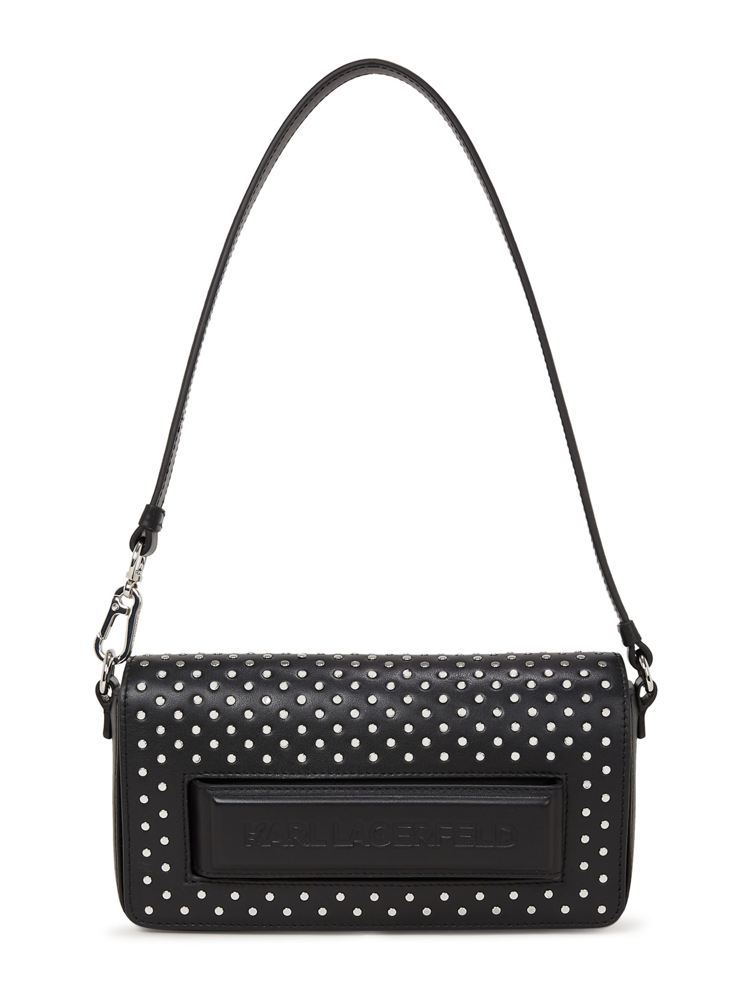 Karl Lagerfeld Shoulder Bag 'Ikon' in Black: front