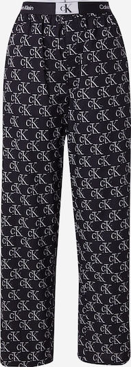 Calvin Klein Underwear Pantalon de pyjama en noir / blanc, Vue avec produit