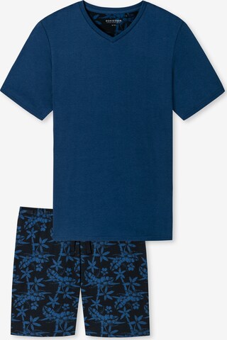 SCHIESSER Short Pajamas in Blue: front