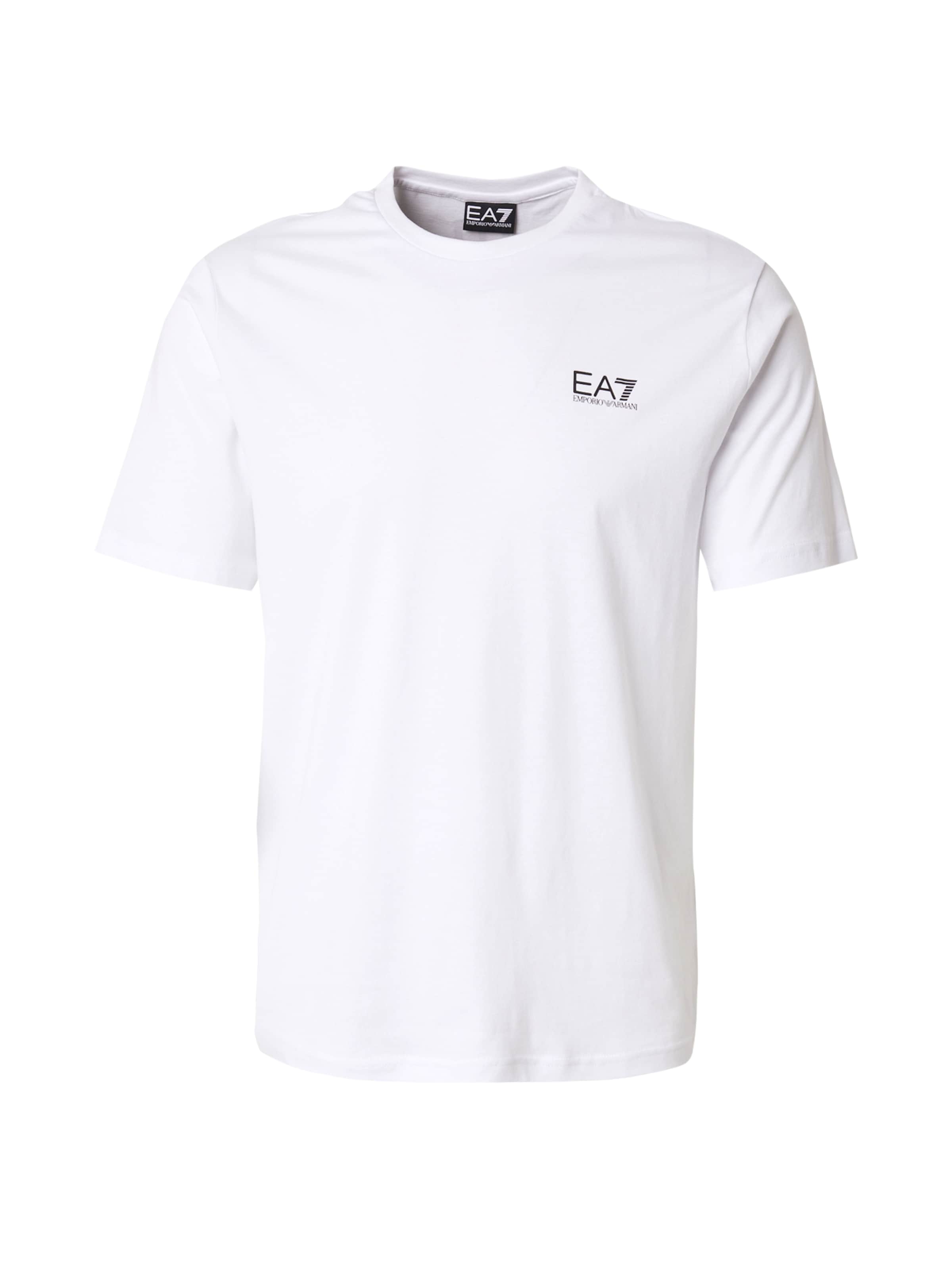 EA7 Emporio Armani T-shirt i vit: framsida