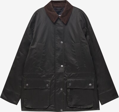Pull&Bear Prechodná bunda - hnedá / čierna, Produkt