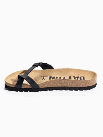 Flip-flops 'JUNON' de la Bayton pe negru