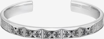 Bracelet 'Armreif Facettiertes Design mit schwarzen Steinen Silber' Thomas Sabo en argent : devant