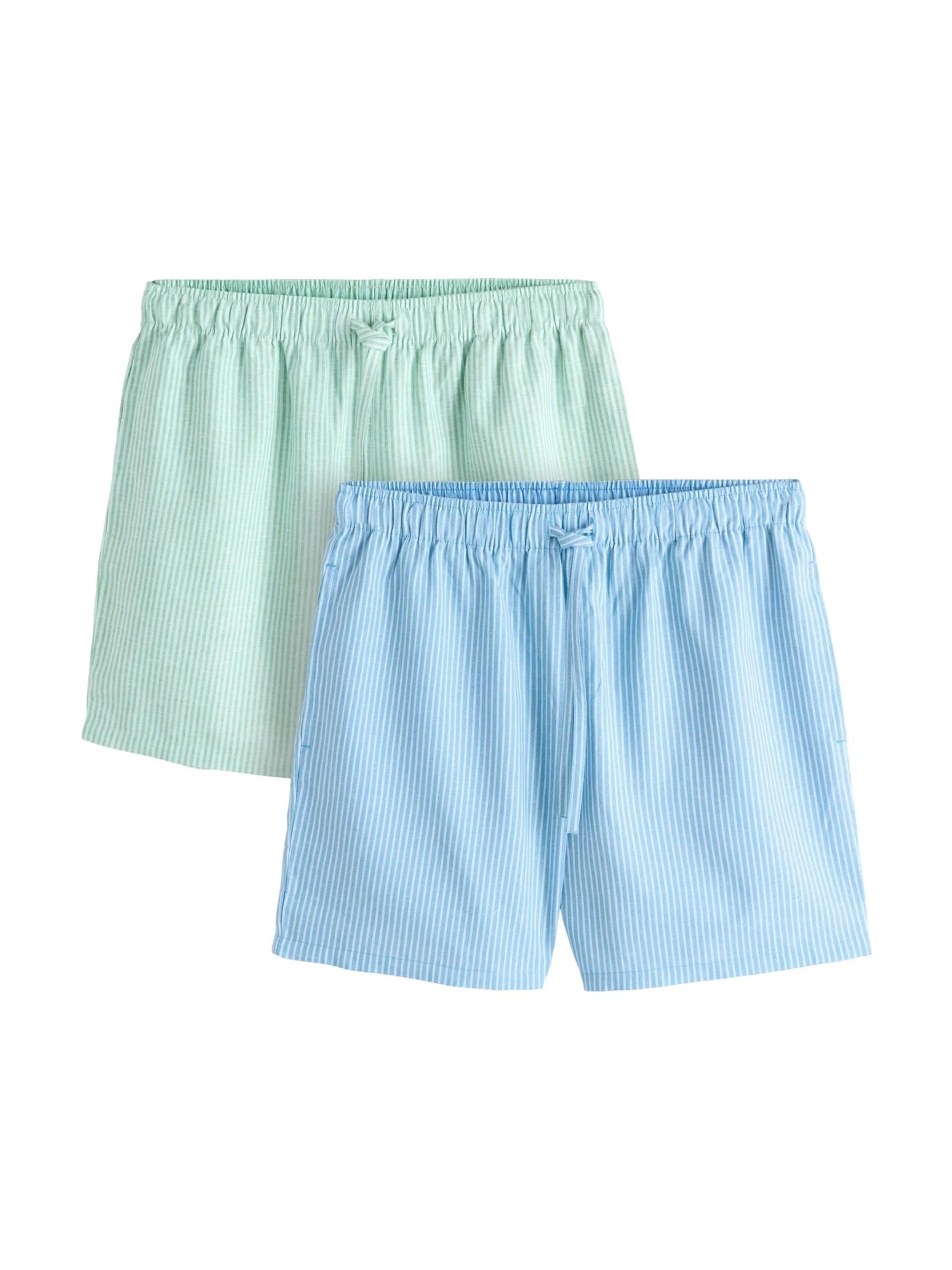 Next Regular Pyjamashorts in Blau: Vorderseite