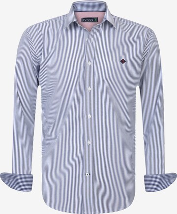 Sir Raymond Tailor Regular fit Overhemd 'Bekim' in Blauw: voorkant