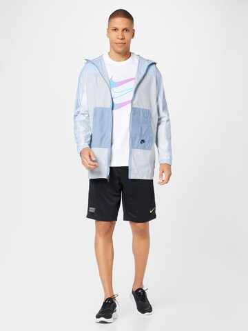 Nike Sportswear Prehodna jakna | modra barva