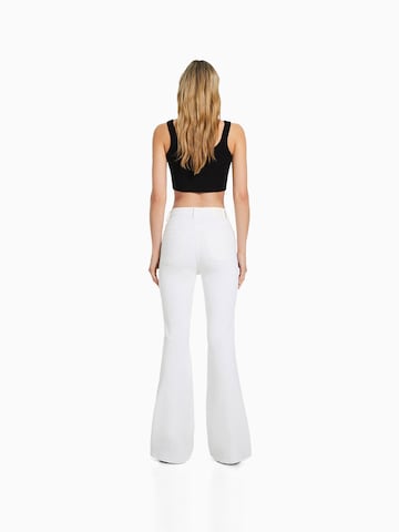 Bershka Flared Jeans in White