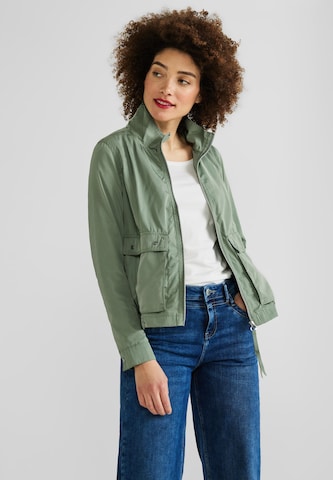 STREET ONE Prehodna jakna | zelena barva: sprednja stran