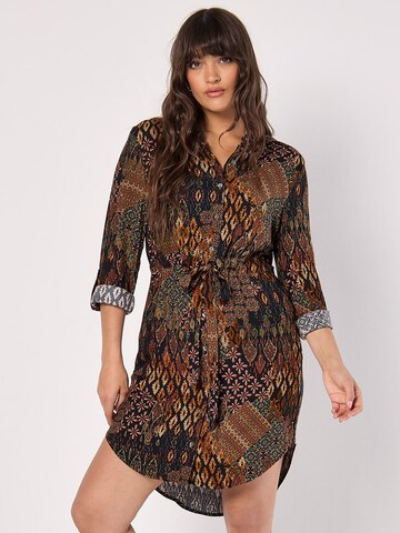 Robe d’été Apricot en mélange de couleurs : devant