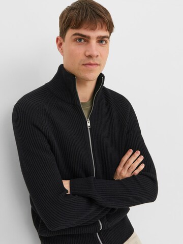 JACK & JONES Cardigan 'Pannel' i sort