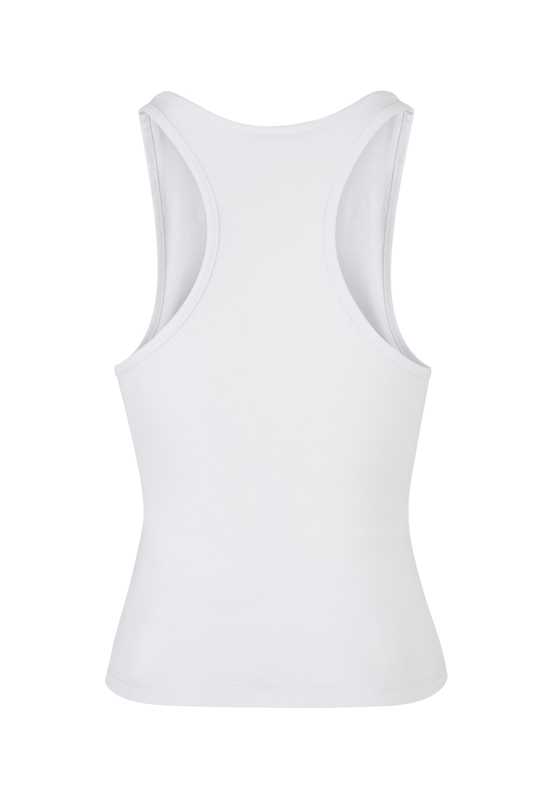 Urban Classics - Top 'Lemon Racer' em branco