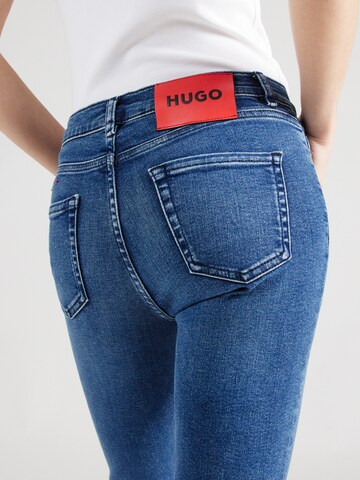 HUGO Skinny Fit Дънки '932' в синьо