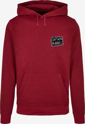 ABSOLUTE CULT Sweatshirt 'Captain Marvel' in Red: front