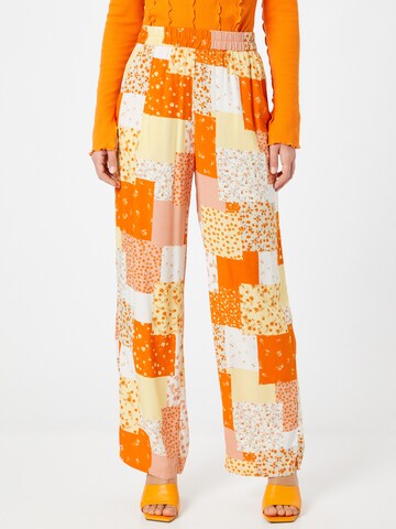 Wide Leg Pantalon Monki en orange : devant