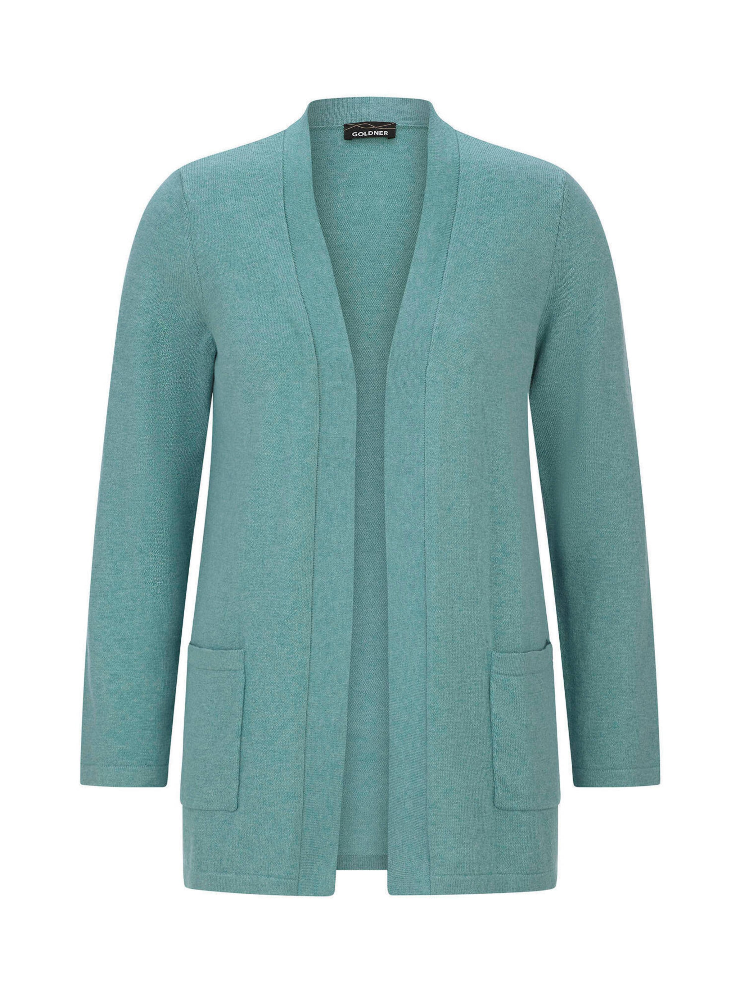 Goldner Knit Cardigan in Green: front