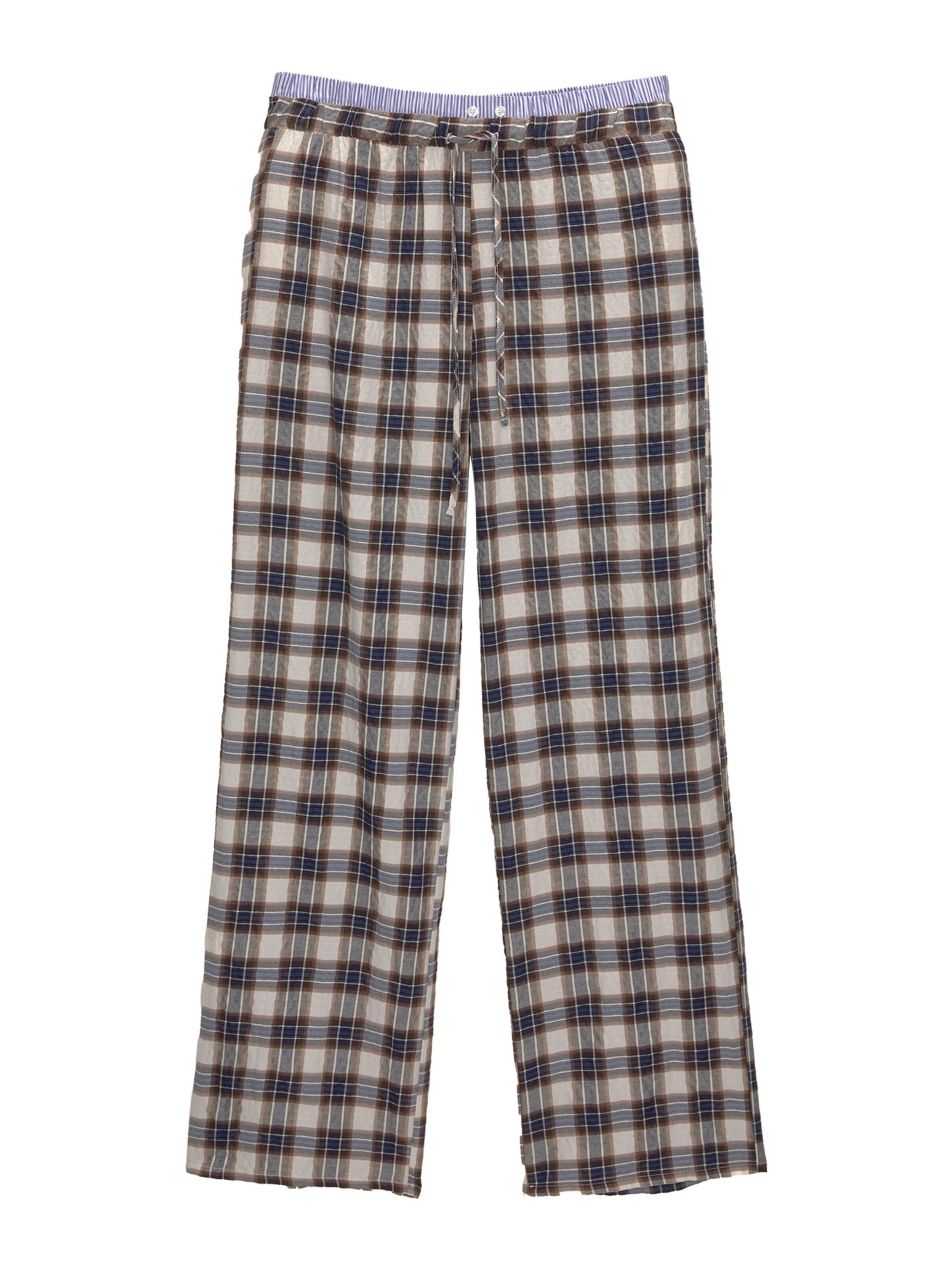 Pull&Bear Wide Leg Housut värissä sininen: etupuoli