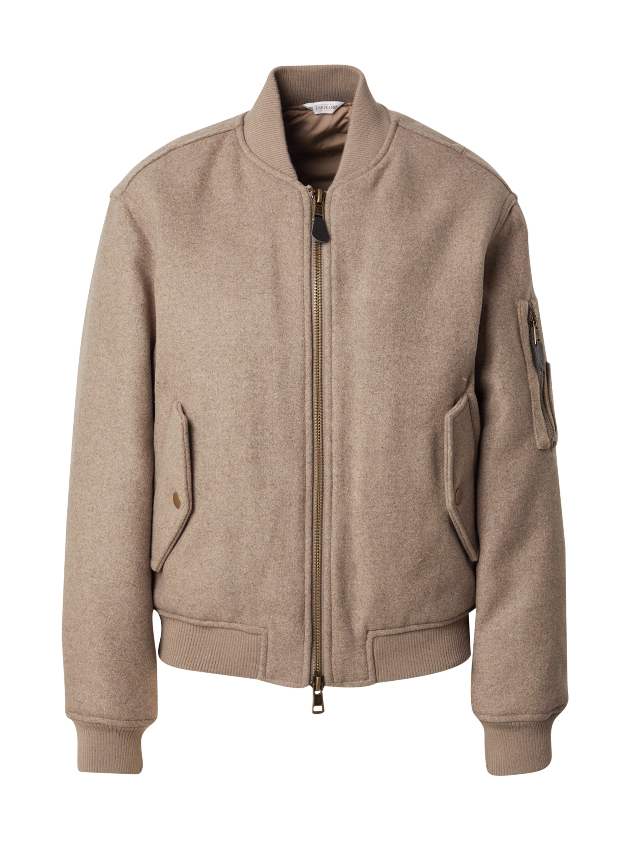 GUESS JEANS Tussenjas in Beige: voorkant